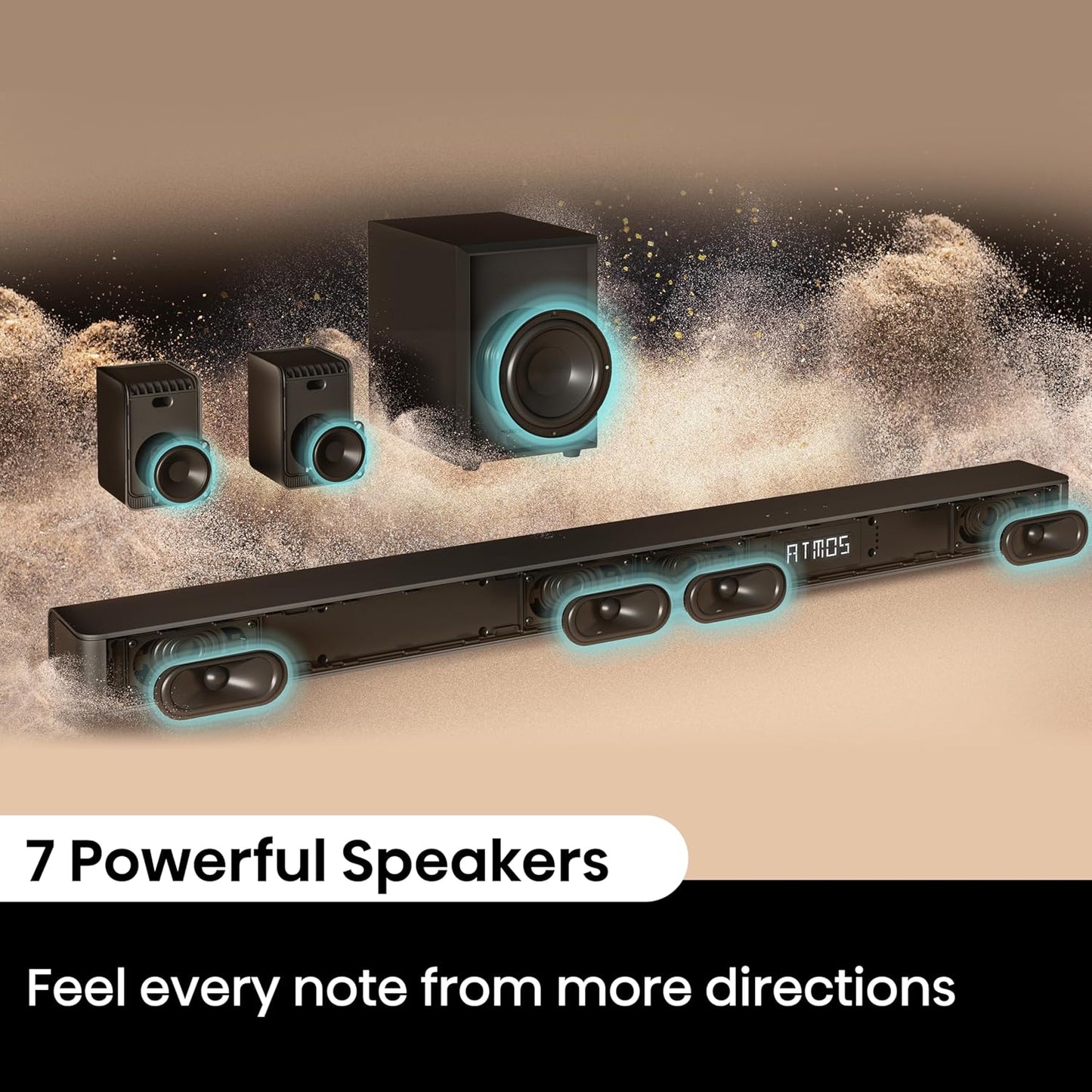 Hisense 5.1.2 Channel SoundBar, AX5100G - 1 Year Warranty