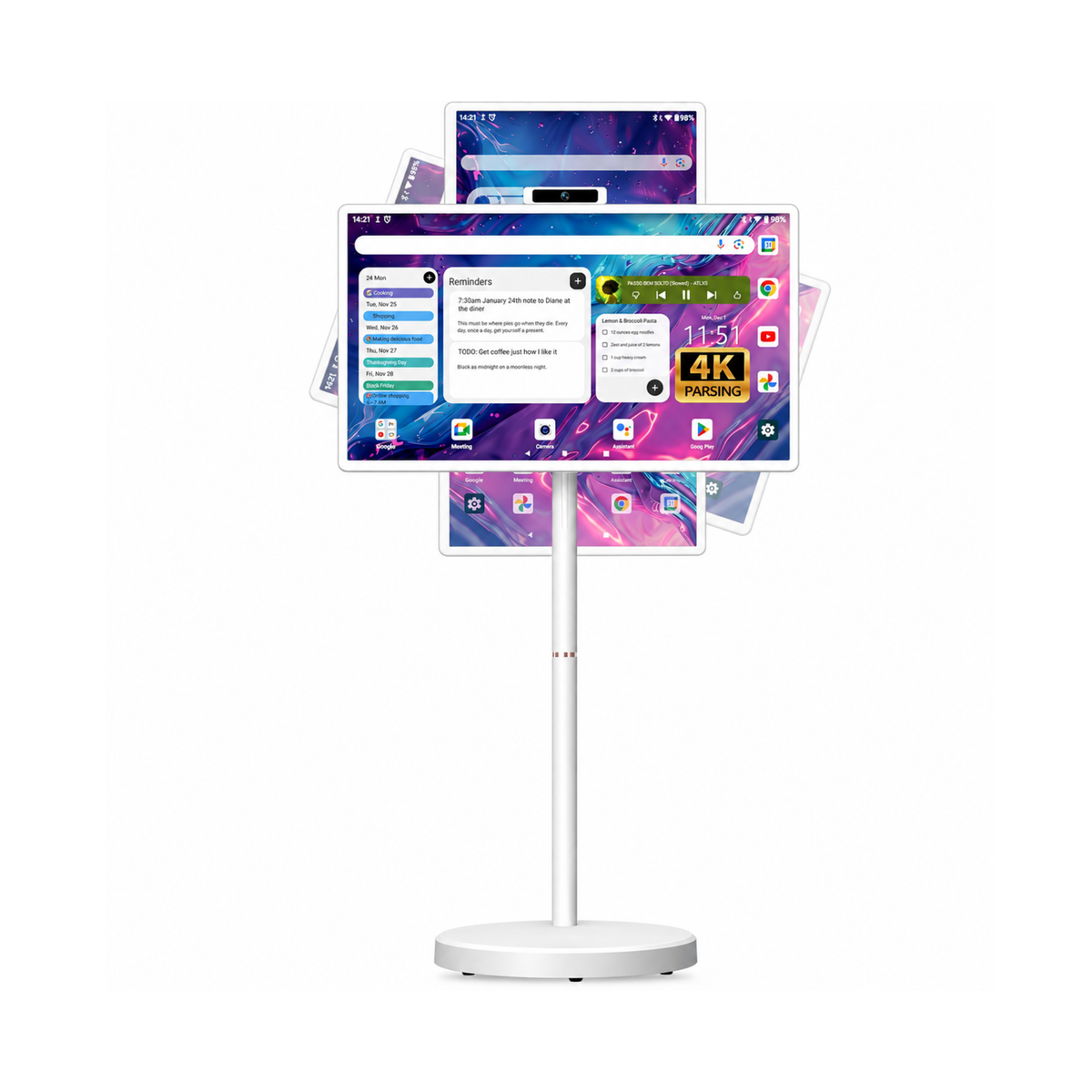 OTTAL 32 inch Smart Touch Screen Display, 4K with Camera & Wheels
