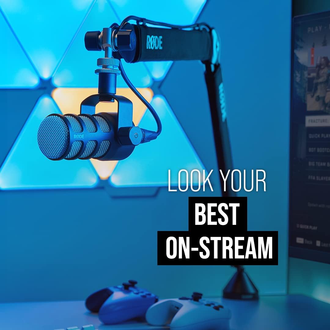 RØDE PodMic Broadcast-quality Dynamic Microphone with Integrated Swing Mount