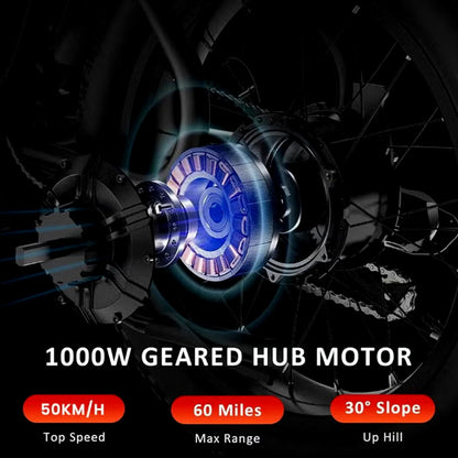 Wind Horse Electric Scooter 1000W 50KM Range 110KM Speed, D5
