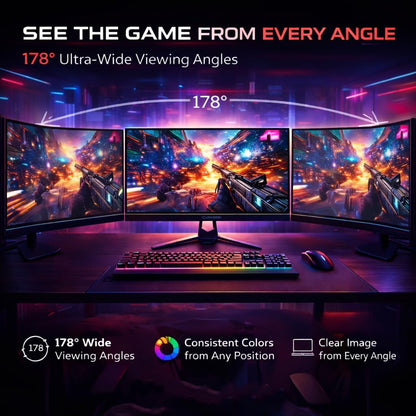 Gameon 27 inch FHD Curved Gaming Monitor - 300Hz, GOC27F300