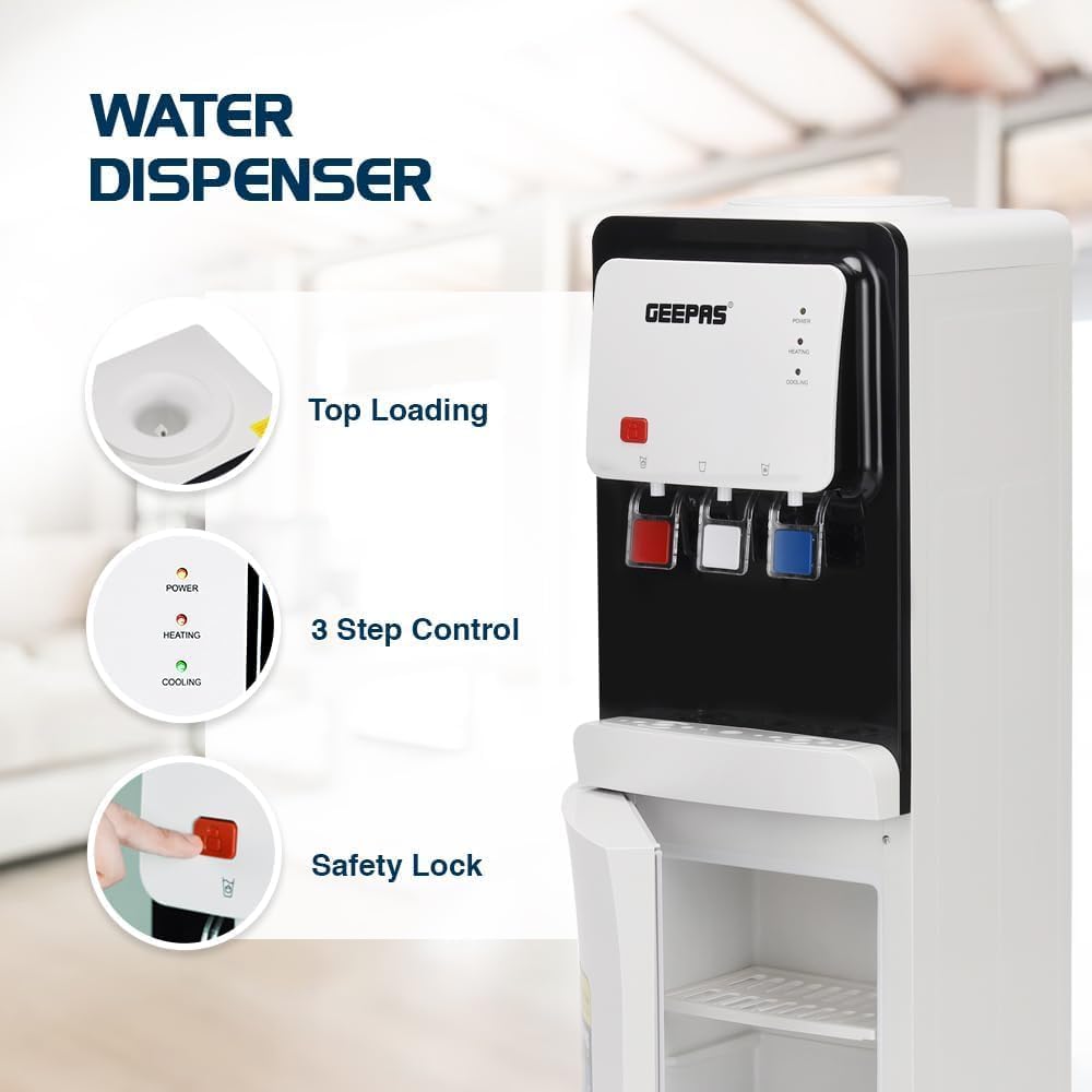 Geepas Hot & Cold Water Dispenser, GWD17019N