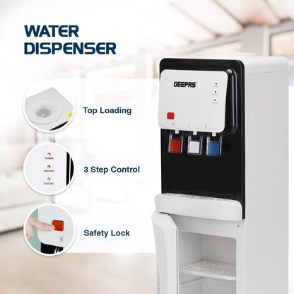 Geepas Hot & Cold Water Dispenser, GWD17019N
