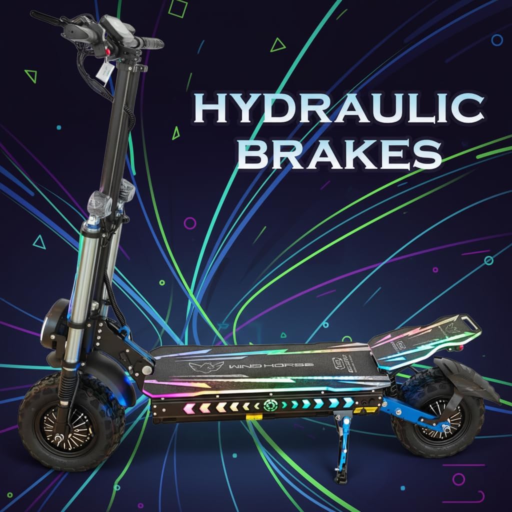 Wind Horse Electric Scooter 3000W (Dual Motor) 120KM Range 85KM Speed, H3
