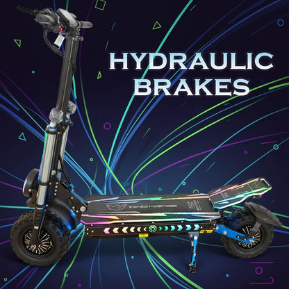 Wind Horse Electric Scooter 3000W (Dual Motor) 120KM Range 85KM Speed, H3