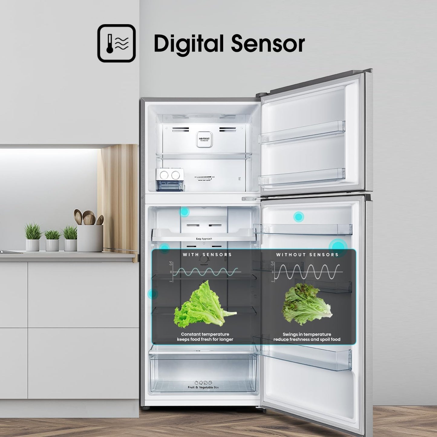 Hisense 488L Top Mount Refrigerator, RT488N4ASU1