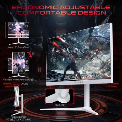 Gameon 27 inch Arctic Pro Series Gaming Monitor - 190Hz, GOA27FHD190IPS