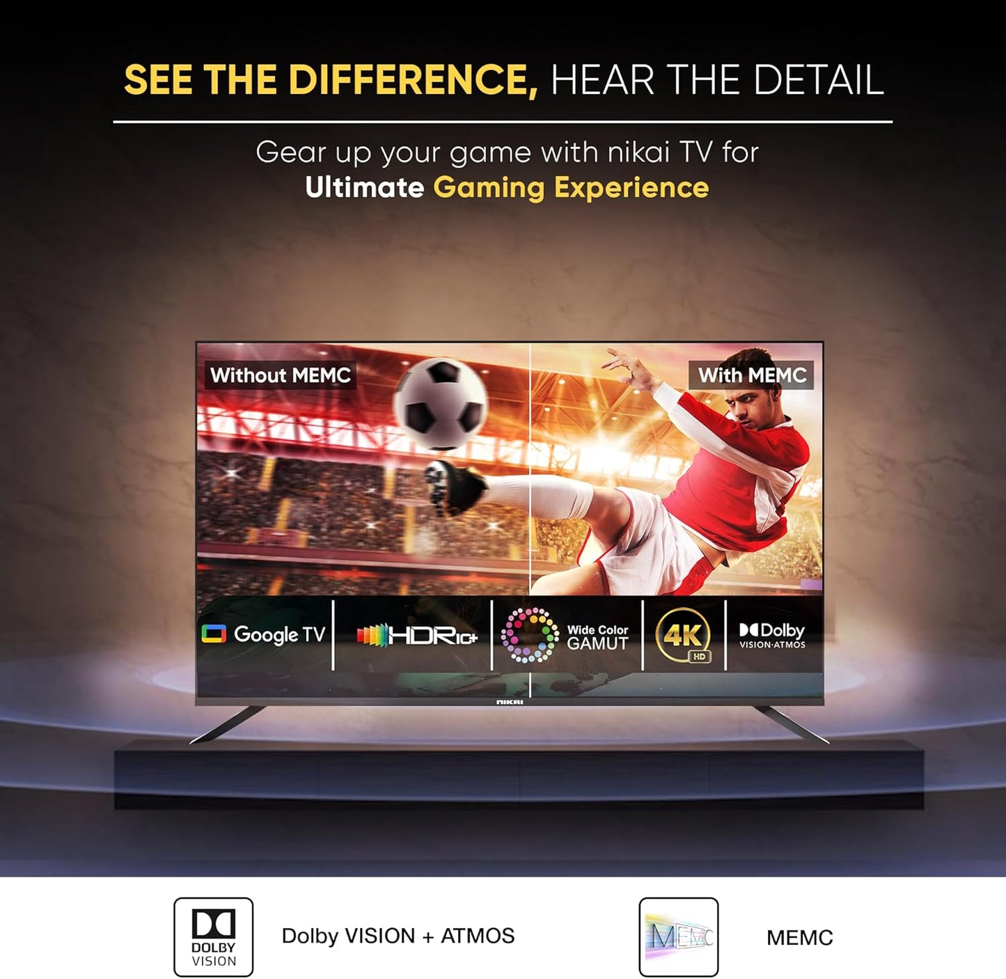 Nikai 55" Android Smart QLED TV - 4K, NPROG55QLED
