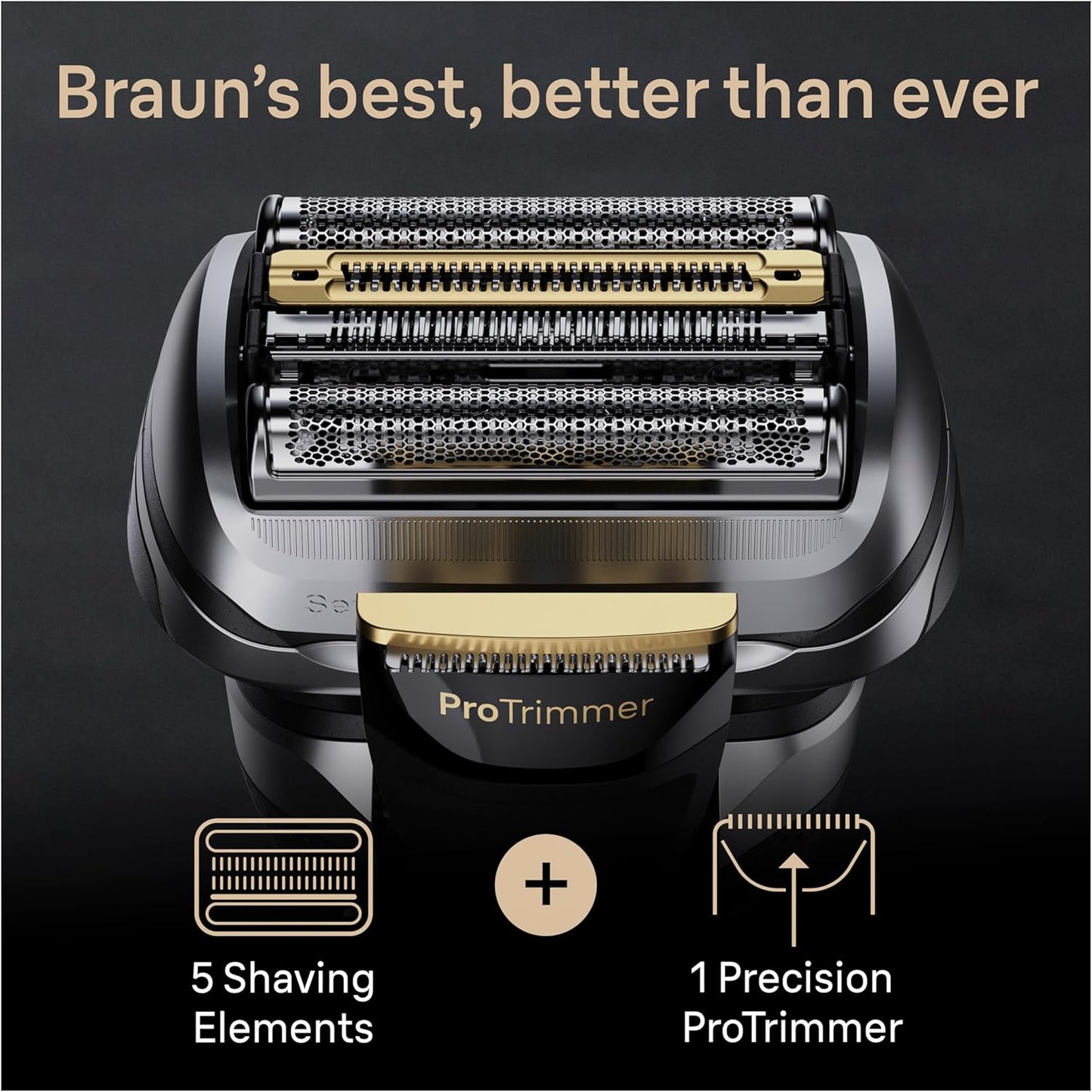 Braun Series 9 PRO+ Wet & Dry Electric Shaver 5+1 Direct & Cut Blade
