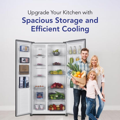 Super General 710L Side by Side Refrigerator - 1 Year Warranty