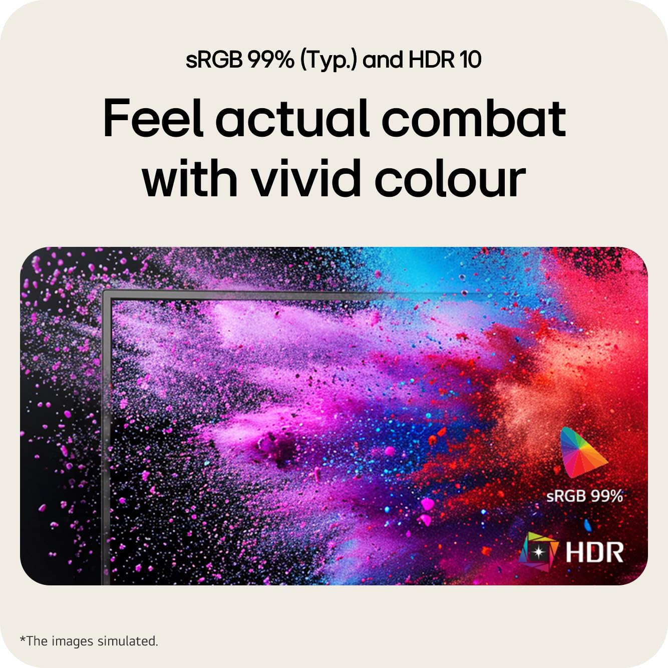 LG 22 inch Full HD HDR10 Monitor - 100Hz, 22U401A-B