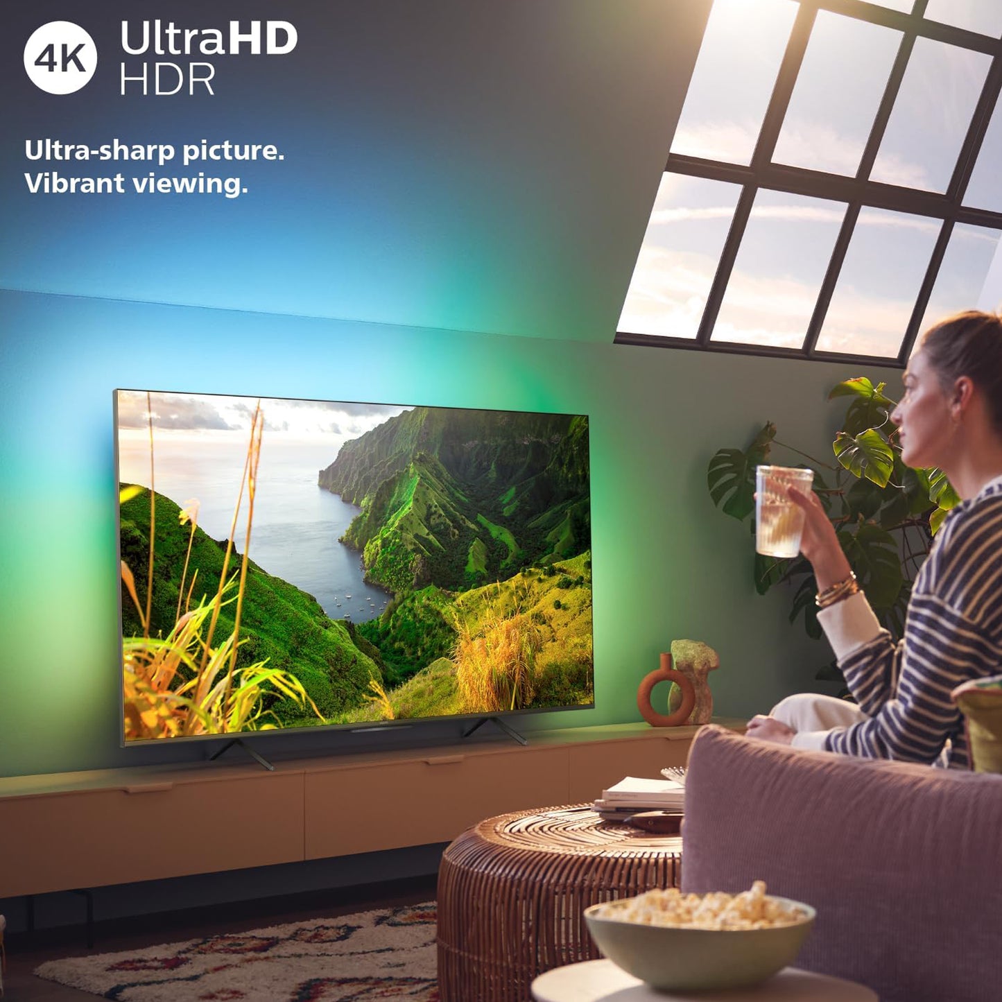 Philips 98" Android Smart TV - 4K, 98PUT7129