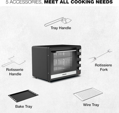 Nikai 65L Electric Oven with Adjustable Temperature, NT6500SRC2