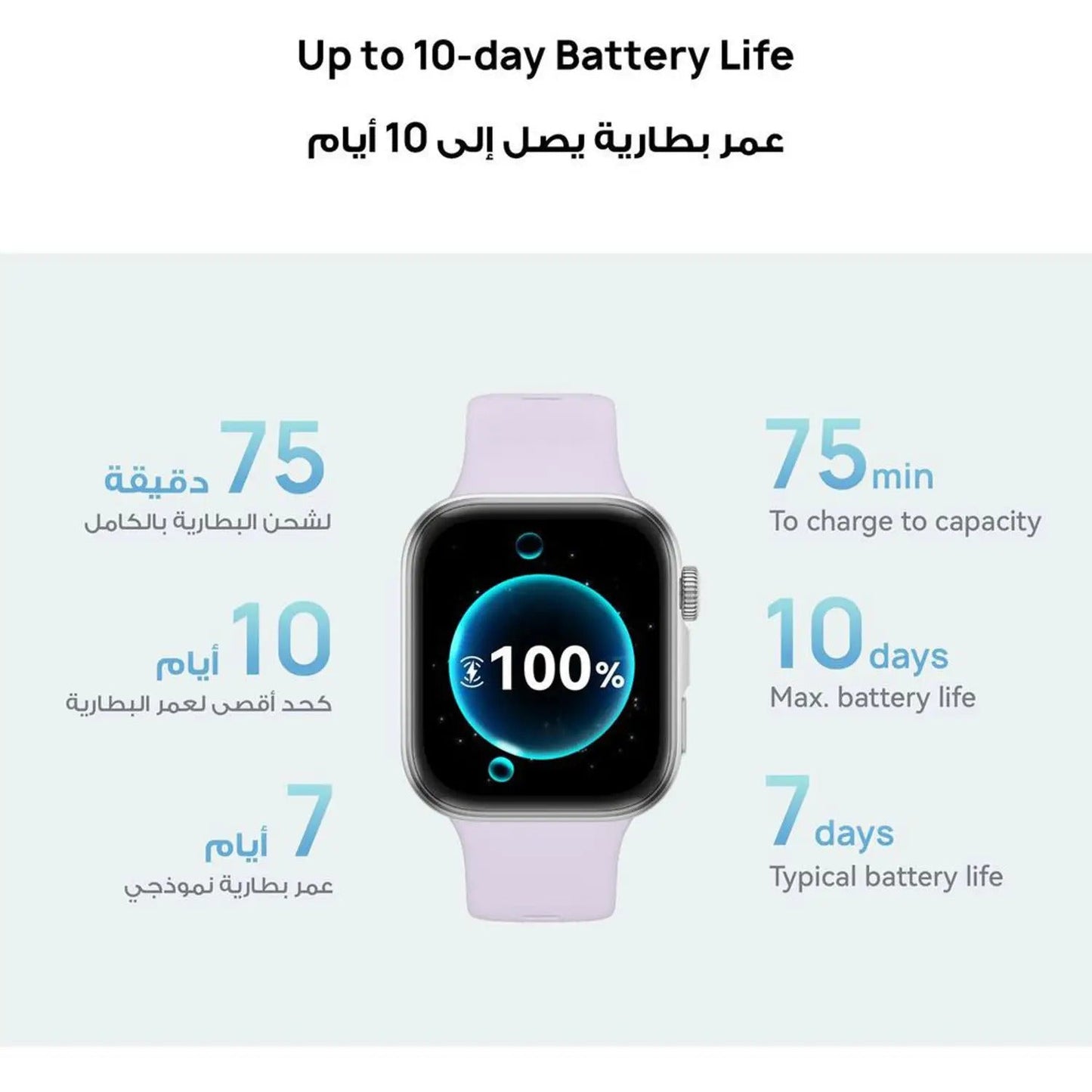 Huawei Fit 4 Smart Watch - White, SYA-B09