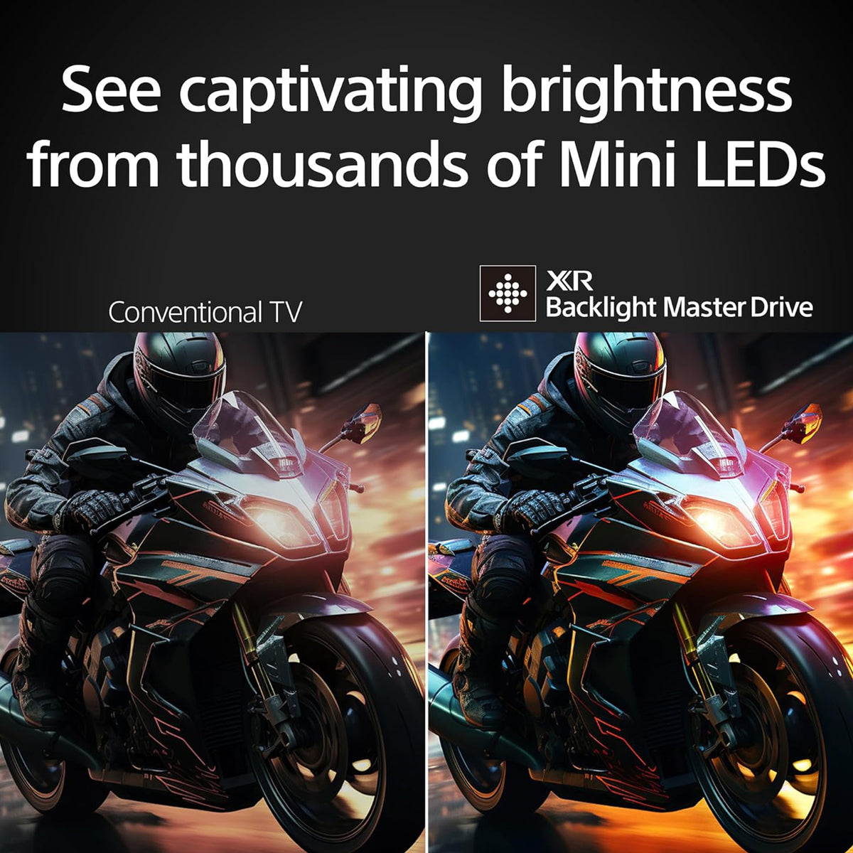 Sony 65 inch BRAVIA 7 Smart Mini LED TV - 4K - 120Hz, 65XR70