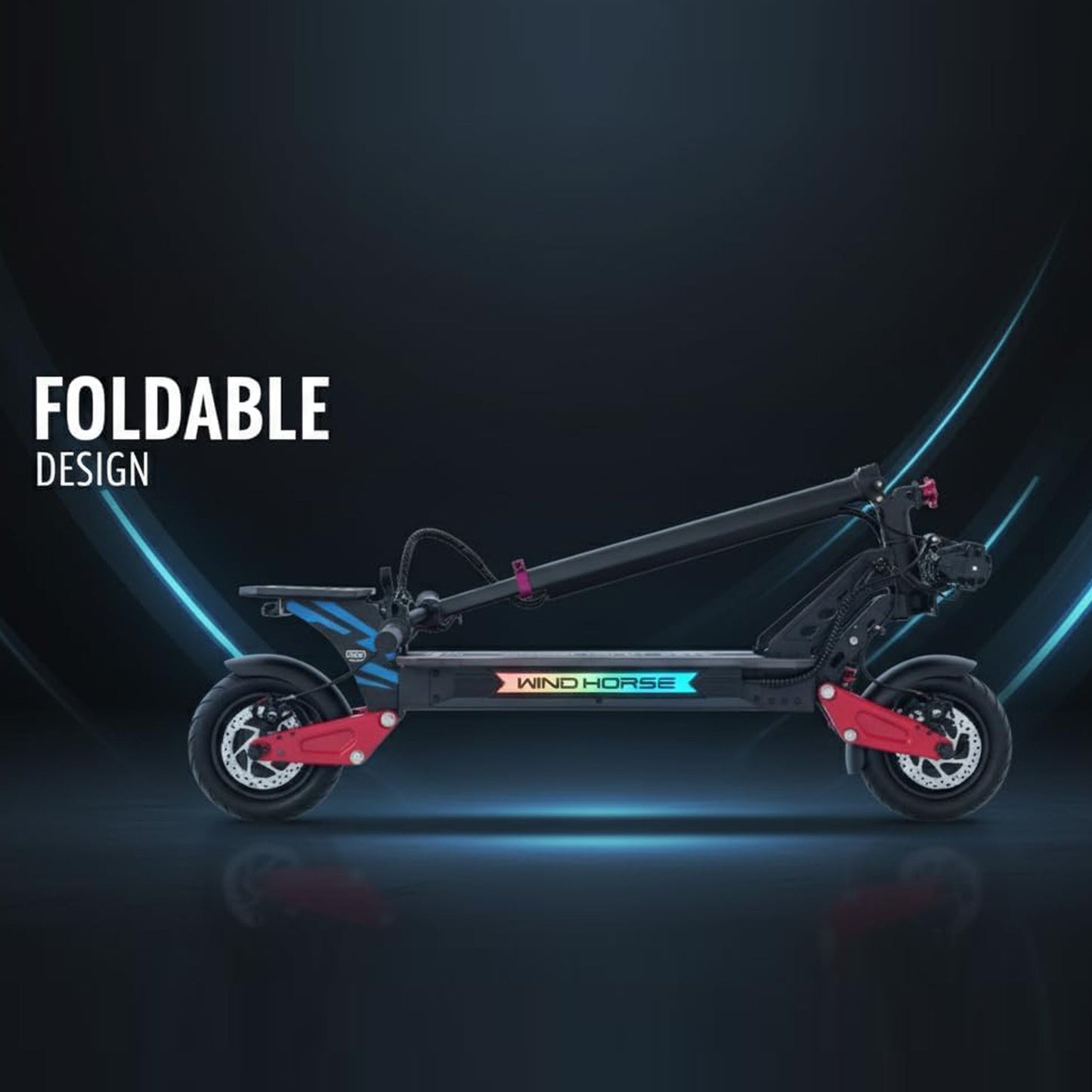Wind Horse Electric Scooter 3600W (Dual Motor) 65KM Range 80KM Speed, H8