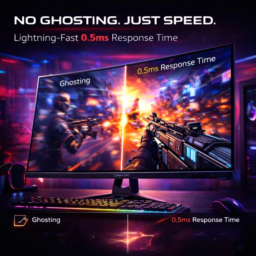 Gameon 27 inch FHD Curved Gaming Monitor - 300Hz, GOC27F300