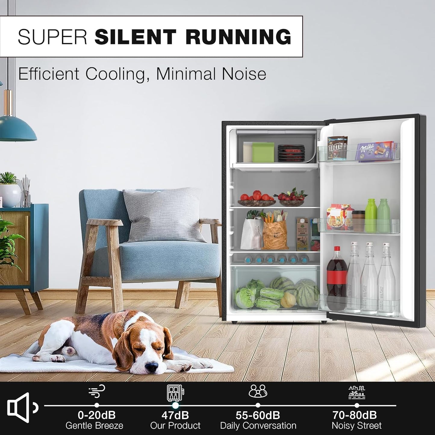 Nikai 140L Single Door Mini Refrigerator, NRF140G