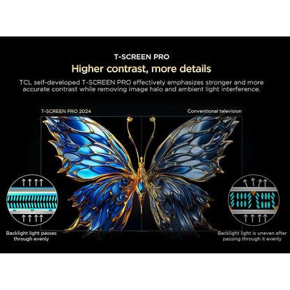 TCL 55 inch Android Smart QLED TV - 4K, 55C655