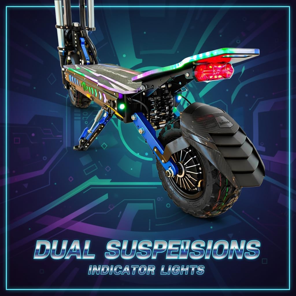 Wind Horse Electric Scooter 3000W (Dual Motor) 120KM Range 85KM Speed, H3