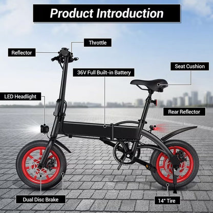 Wind Horse Folding Electric Bike, C19 - 1 Year Warranty