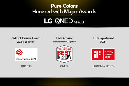 LG 75 inch Smart QNED Mini LED TV - 8K UHD - 120Hz, 75QNED99T
