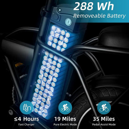 Wind Horse Electric Scooter 350W 30KM Range 35KM Speed, W2 A