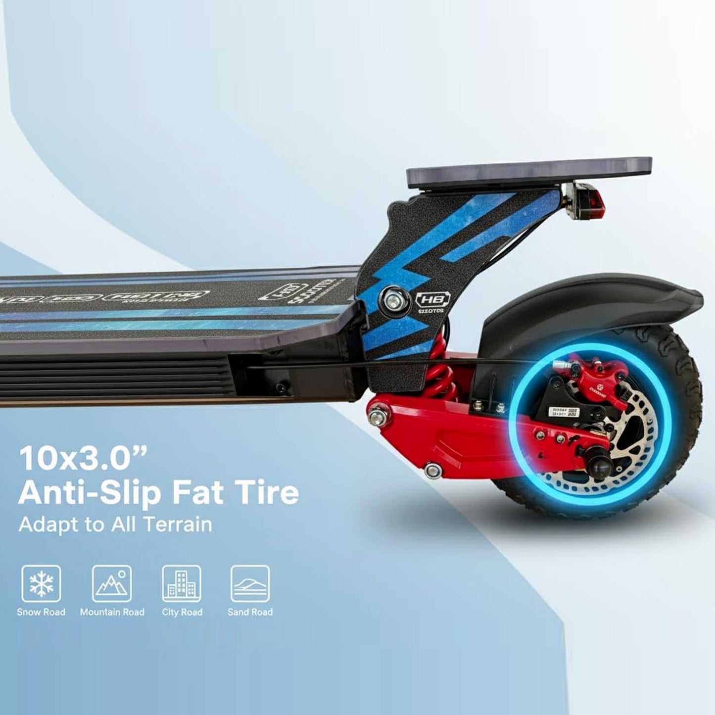Wind Horse Electric Scooter 3600W (Dual Motor) 65KM Range 80KM Speed, H8