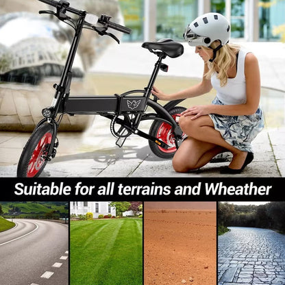 Wind Horse Folding Electric Bike, C19 - 1 Year Warranty