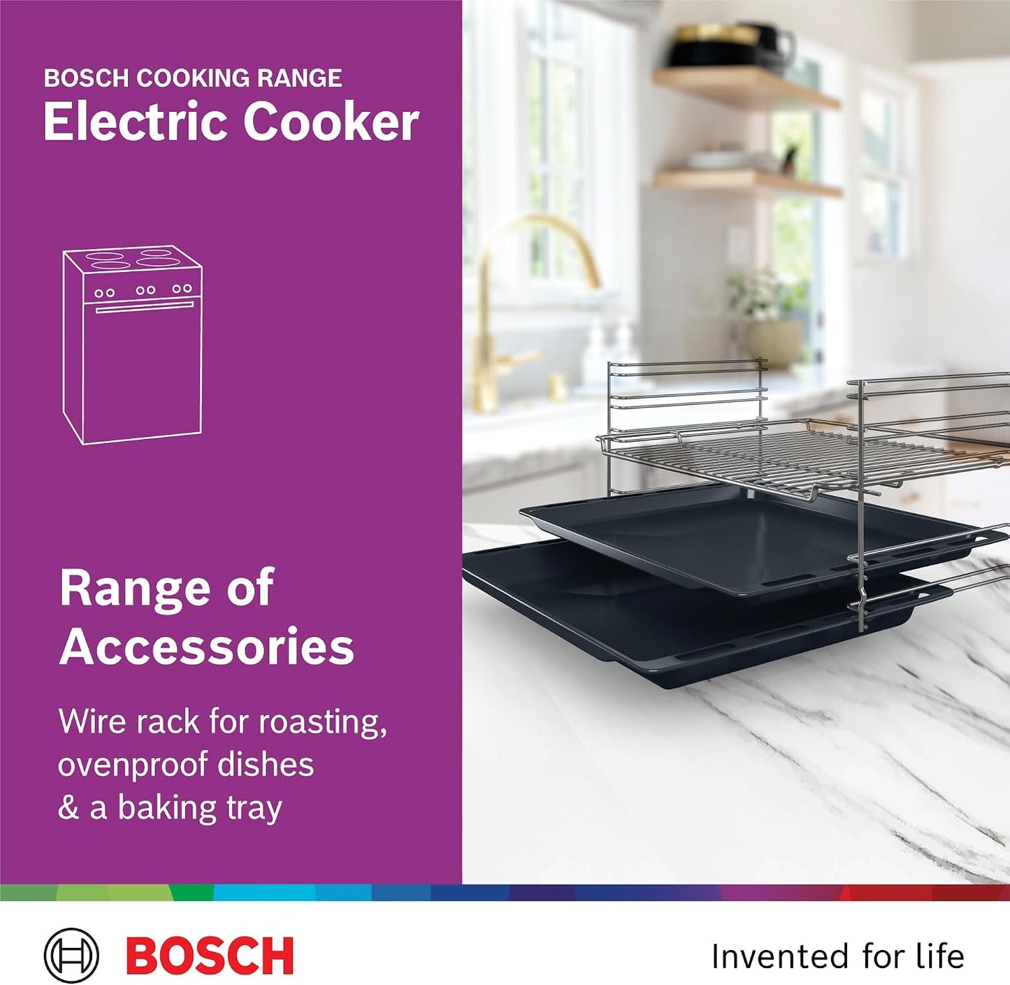 Bosch 60X60 Cm 4 Burner Cooking Range, HKL060070M