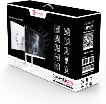 Gameon 27 inch Arctic Pro Series Gaming Monitor - 190Hz, GOA27FHD190IPS
