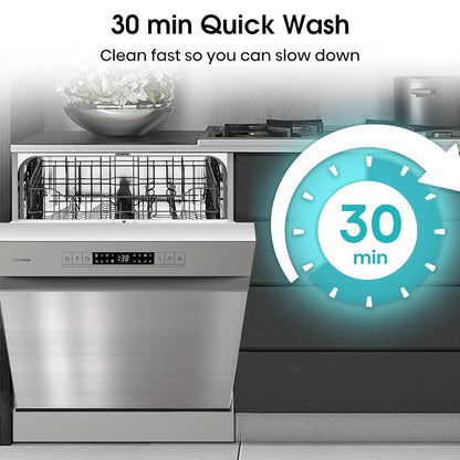 Hisense 15 Place Free Standing Dishwasher - 1 Year Warranty