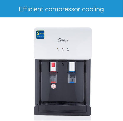 Midea 2 Tap Top Loading Water Dispenser, YL1675S-W