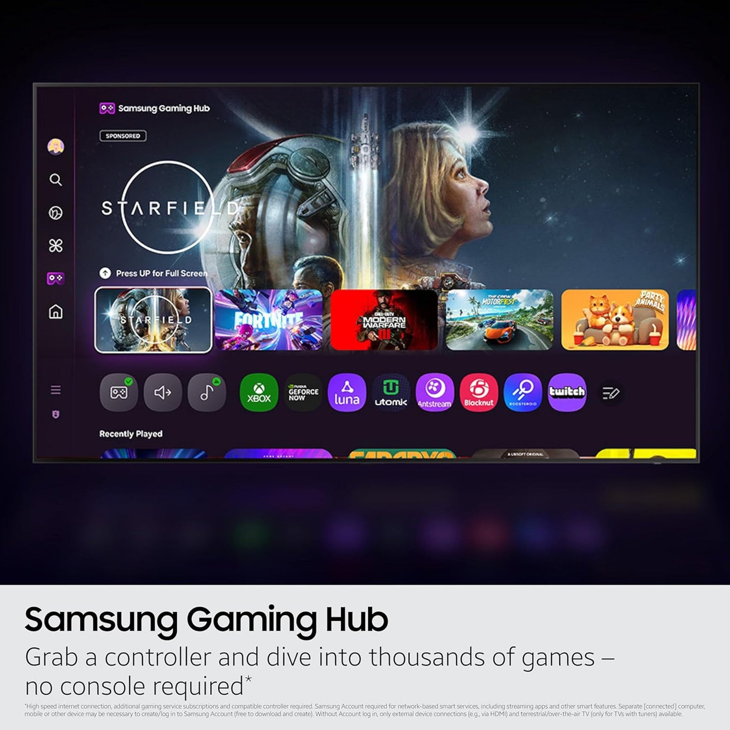 Samsung 65 inch Smart TV - 4K, 65UE100F