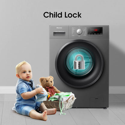 Hisense 8KG Fully Automatic Washing Machine - 1 Year Warranty