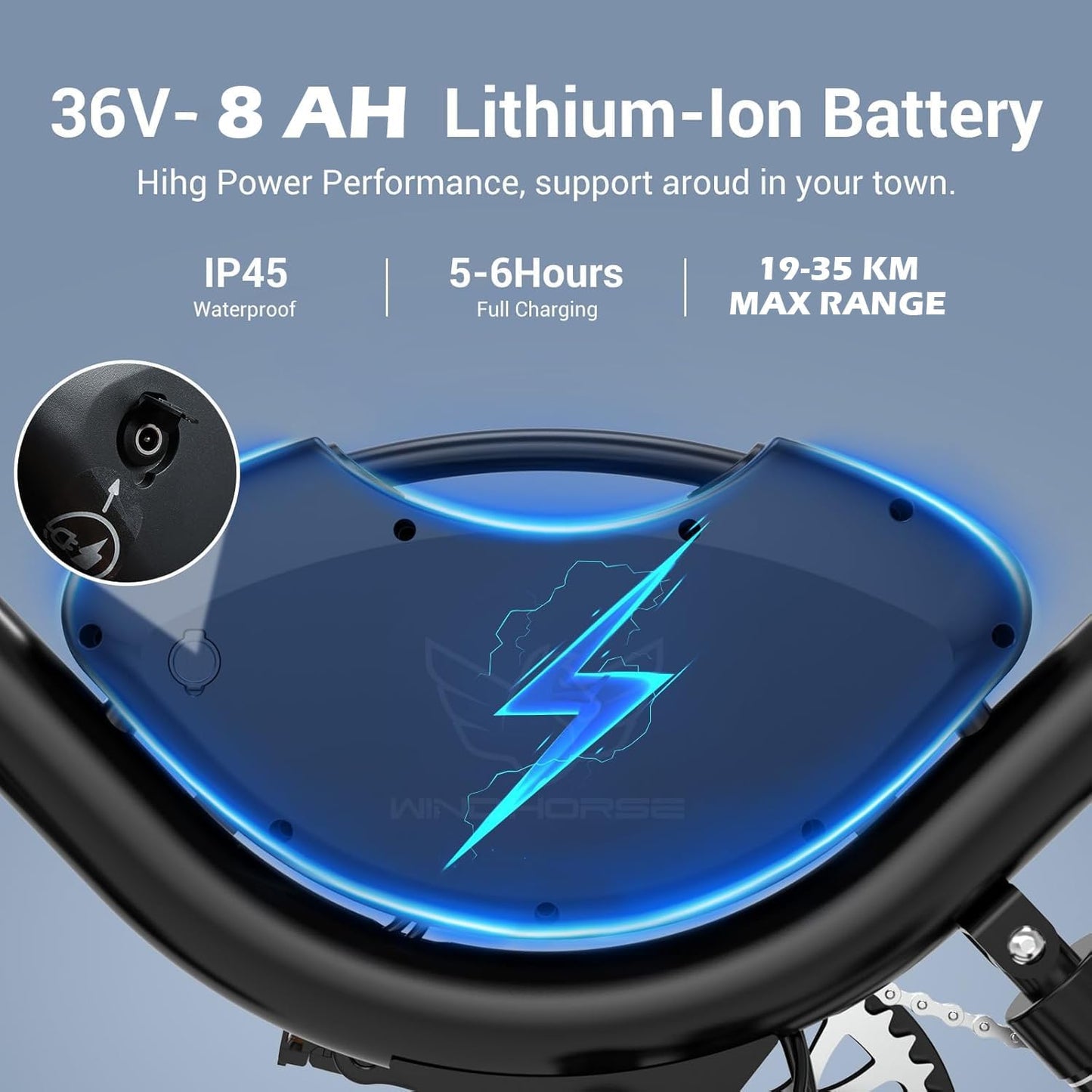 Wind Horse Electric Scooter 500W 25-35KM Range 35KM Speed, W3