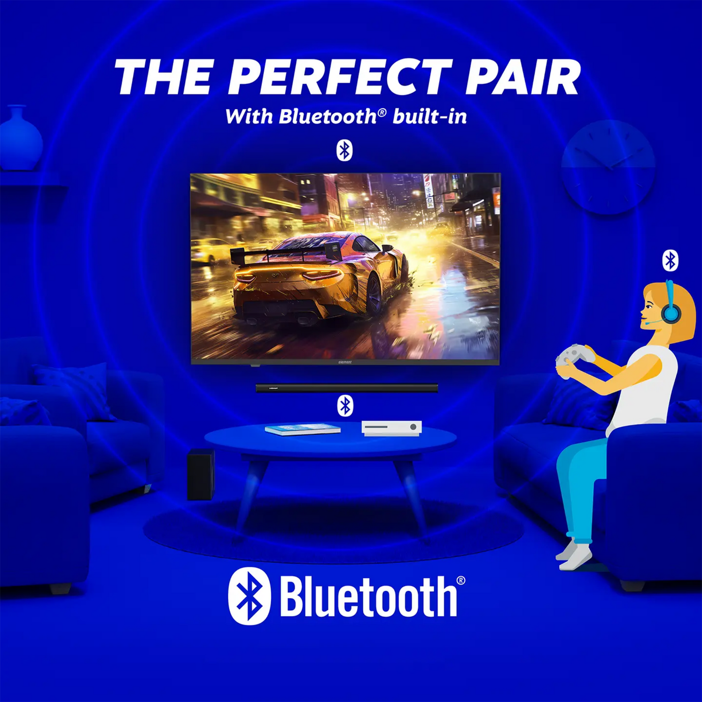 Element 65" Smart TV - 4K - 120Hz, E550AE65C