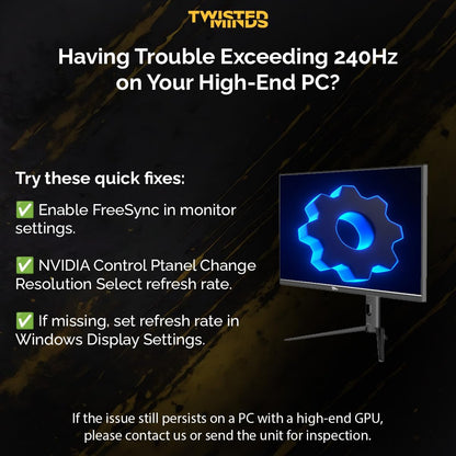Twisted Minds 27 inch Supreme Series IPS Monitor - 280Hz, TM27FHD28IPS
