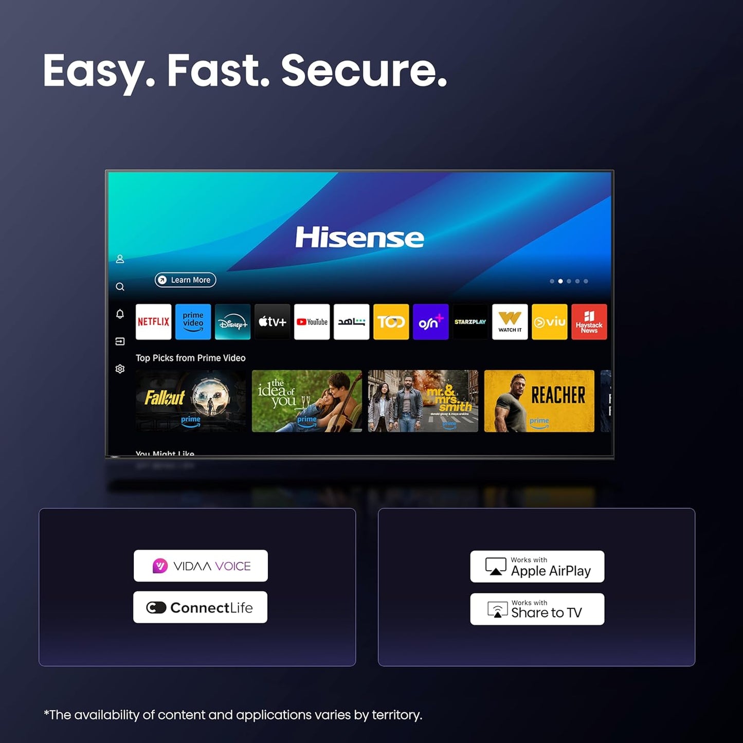 Hisense 100" Smart QLED TV - 4K - 144Hz, 100E8Q