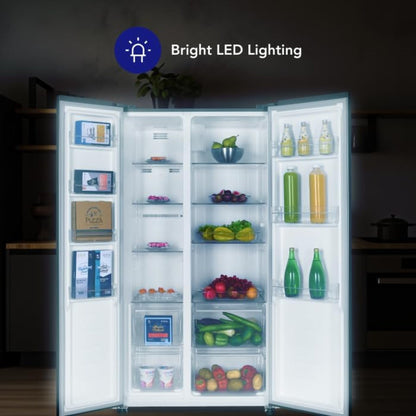 Super General 710L Side by Side Refrigerator - 1 Year Warranty
