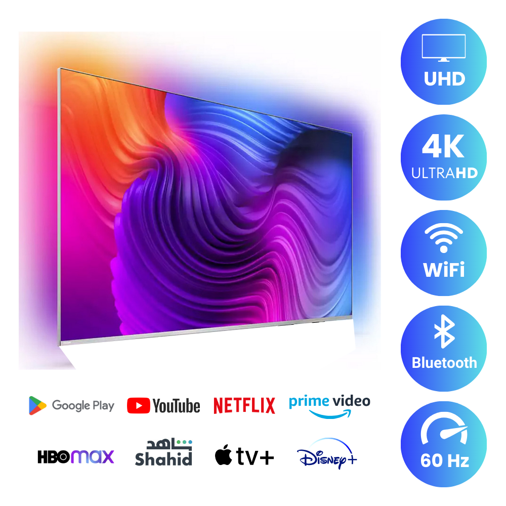 Philips 55 inch Smart TV - 4K - Ambient Light, 55PUS8817