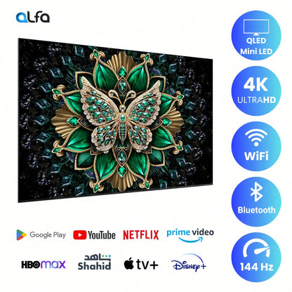 TCL 65" Android Smart QLED Mini LED TV - 4K - 144Hz, 65C6K