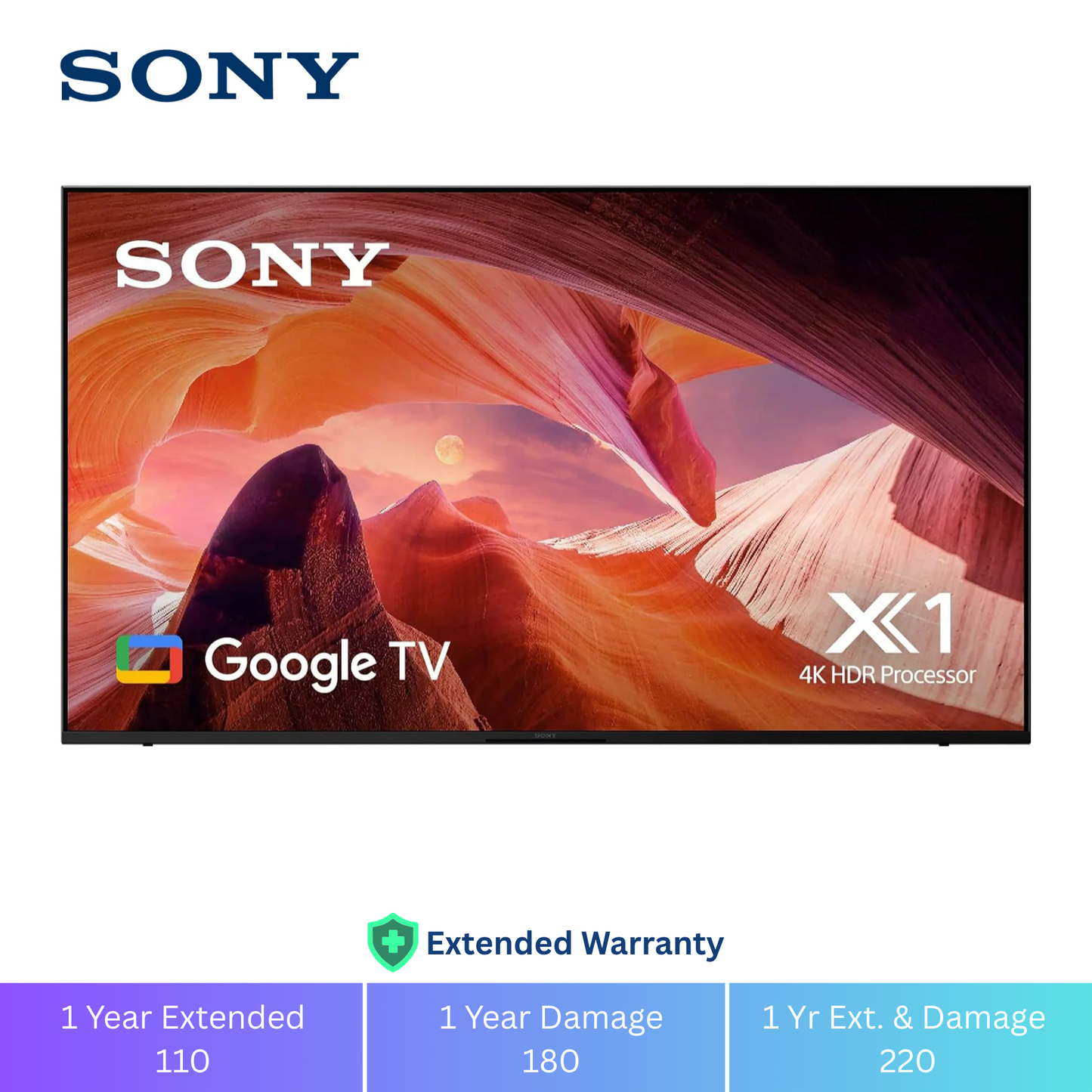Sony 65" Android Smart TV - 4K, 65X80K