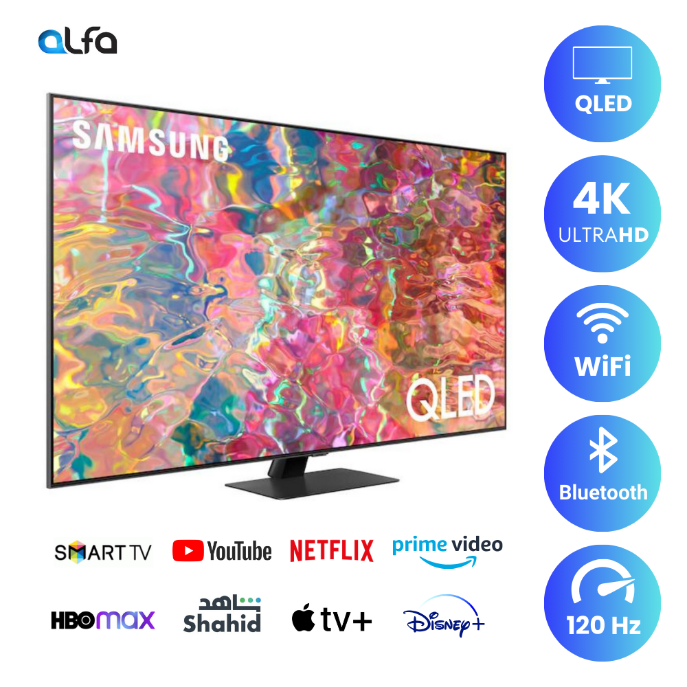 Samsung 55" Smart QLED TV - 4K - 120Hz, 55Q80B