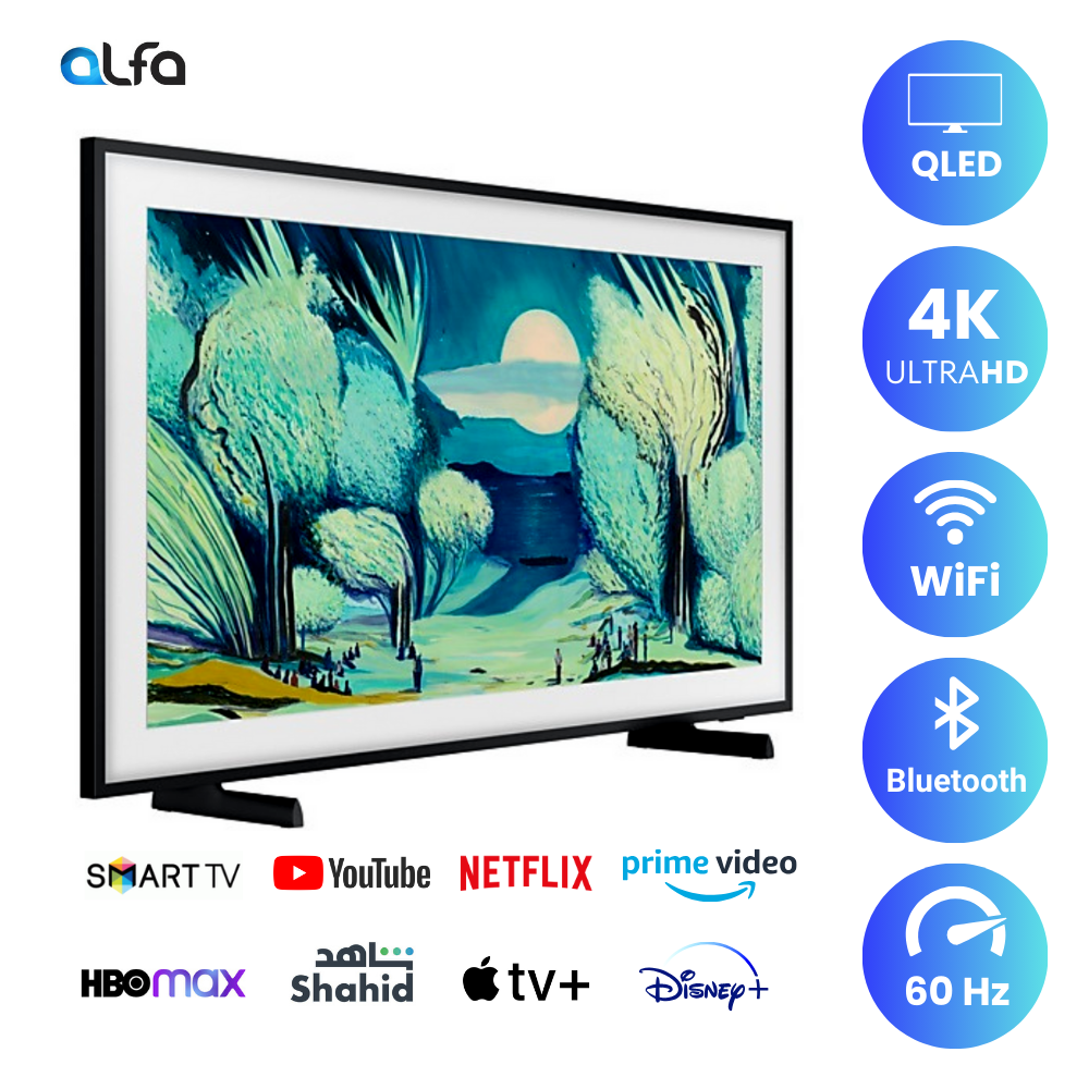 Samsung 75 inch Smart QLED TV- The Frame - 4K, QE75LS03C