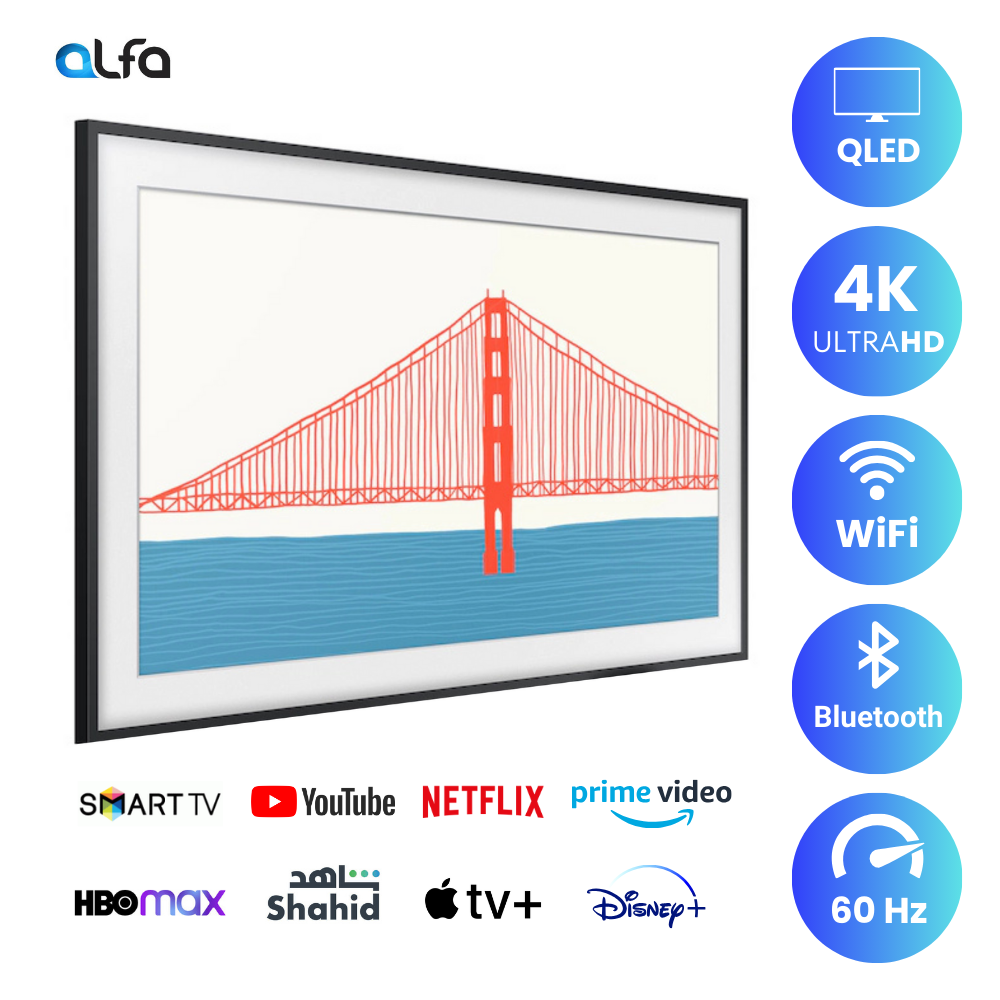 Samsung 55 inch Smart QLED TV - The Frame - 4K, QE55LS03A