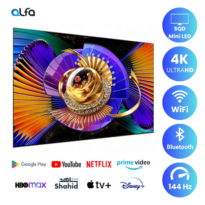 TCL 98 inch SQD Mini LED TV - 4K - 144Hz, 98C7L