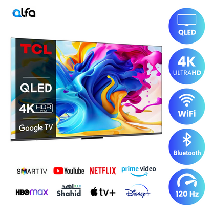 TCL 85 inch Smart QLED TV - 4K - 120Hz, 85C645