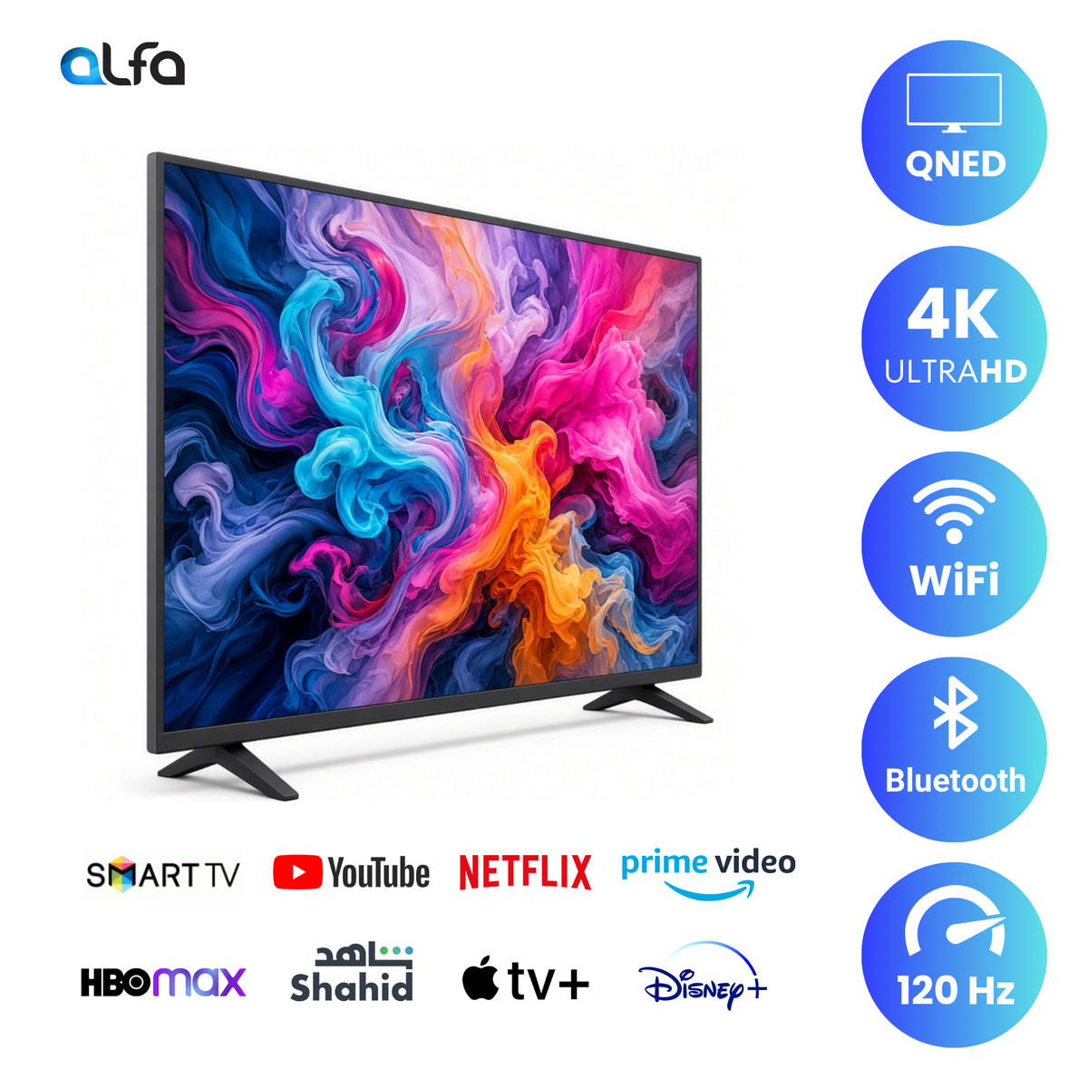 LG 55" Smart QNED TV - 4K, 55QNED85 - 120Hz