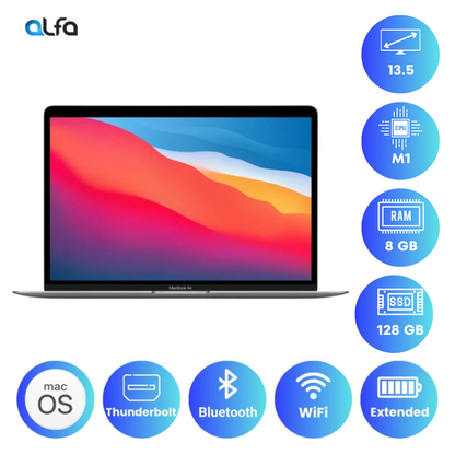 Apple Macbook Air M1 - 13.5" - M1 - 8/128GB - Space Gray